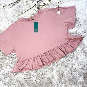 Wild fable Dusty rose crop top T-shirt